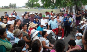 Lucharan por conservar su patrimonio y el suministro de agua en la comunidad.