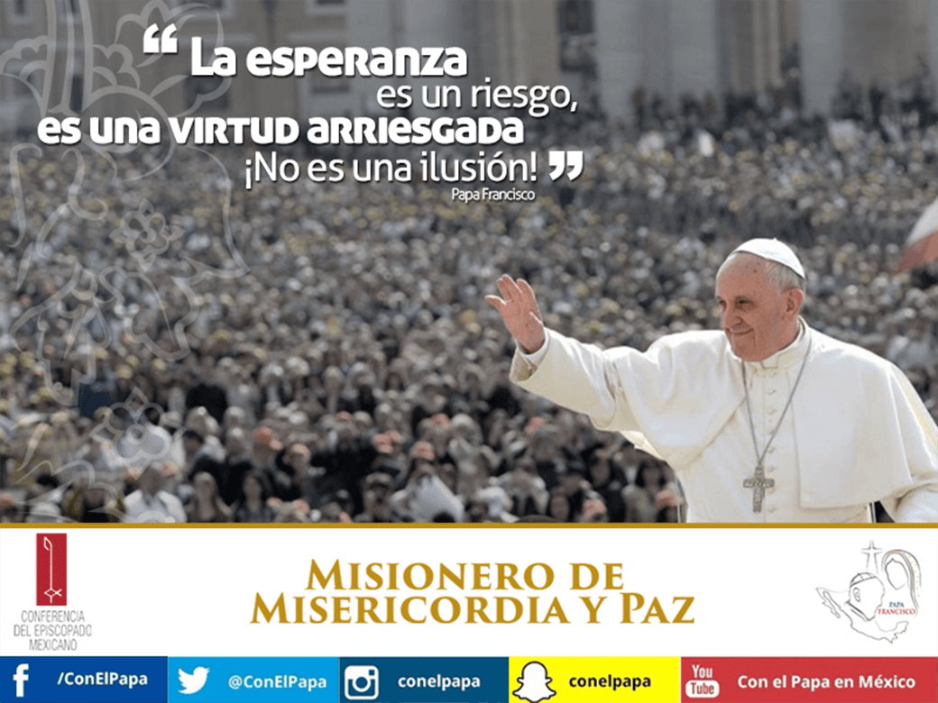 PAPA FRANCISCO LLEGARÁ MAÑANA A LA CIUDAD DE MÉXICO.