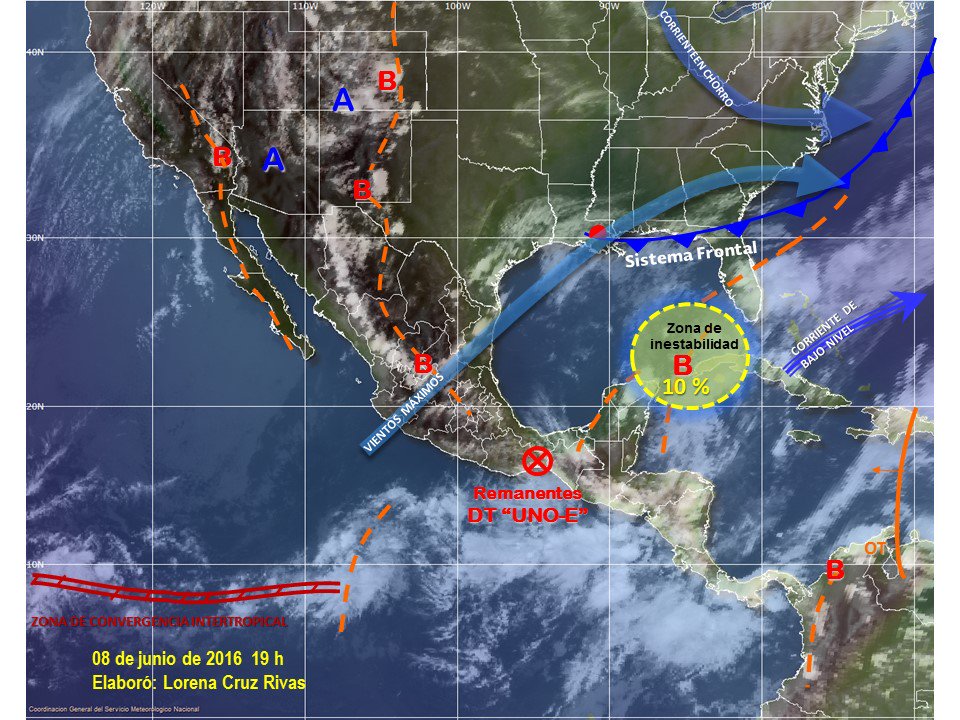 Se debilita primer Ciclón Tropical del Pacífico Mexicano.
