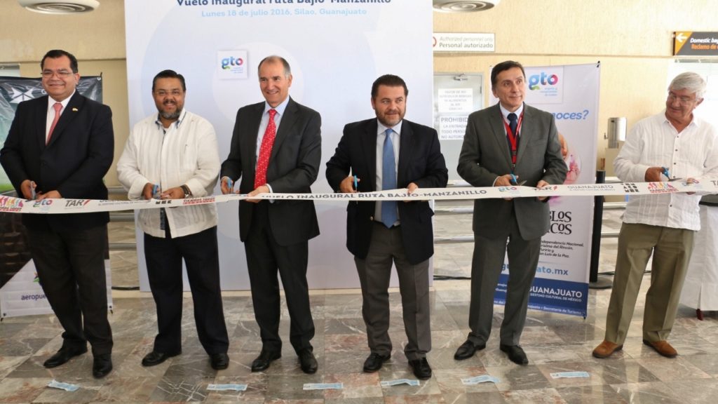 BAJÍO-MANZANILLO (1) Inauguración del vuelo en Aeropuerto Internacional de Guanajuato