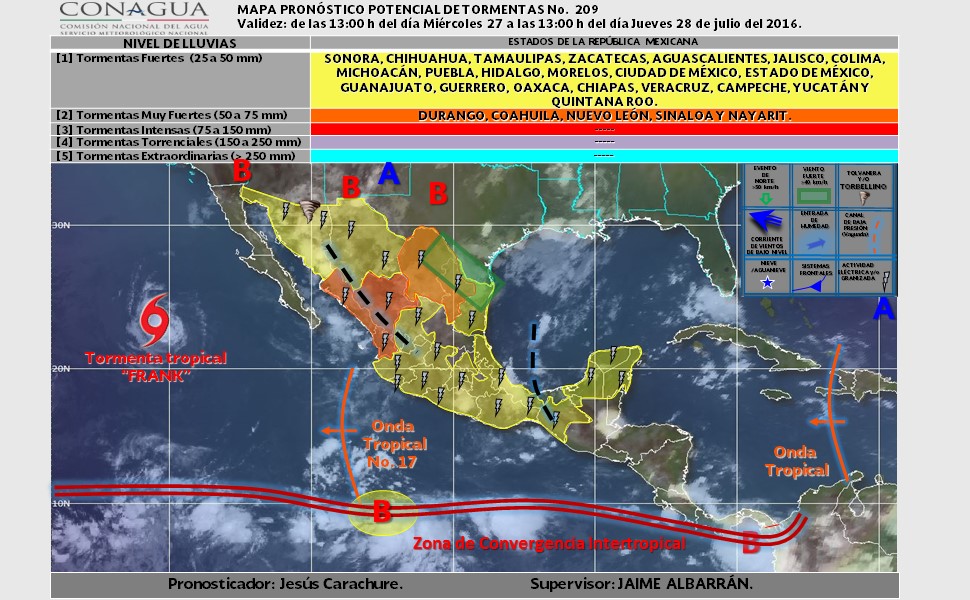 TORMENTAS MAPA