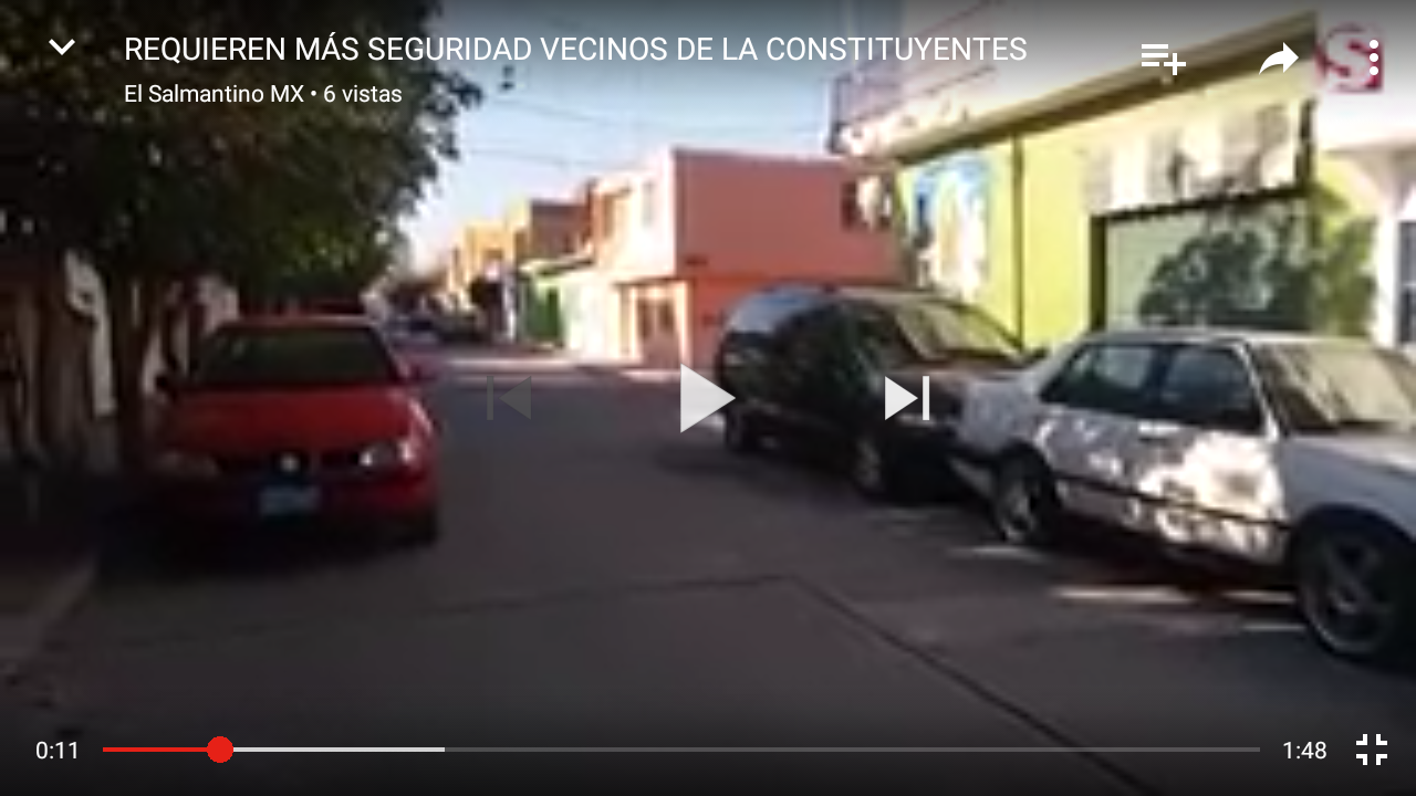 PIDEN MÁS SEGURIDAD EN COLONIA CONSTITUYENTES