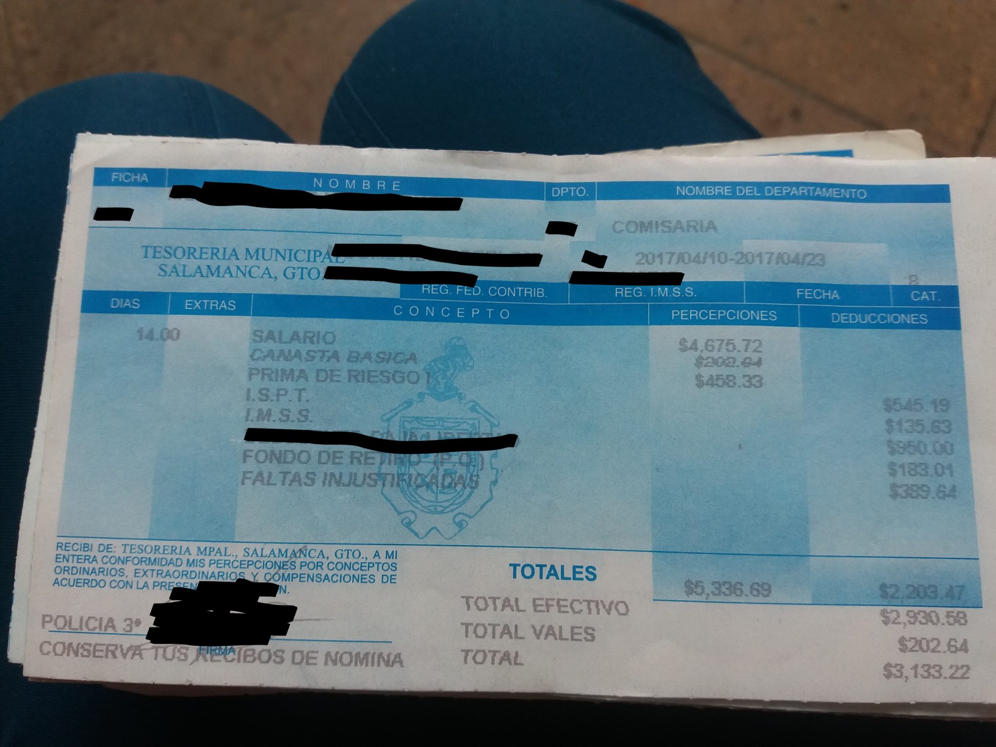 DESMIENTEN AL GOBIERNO LOCAL SOBRE LOS INGRESOS DE LOS POLICÍAS