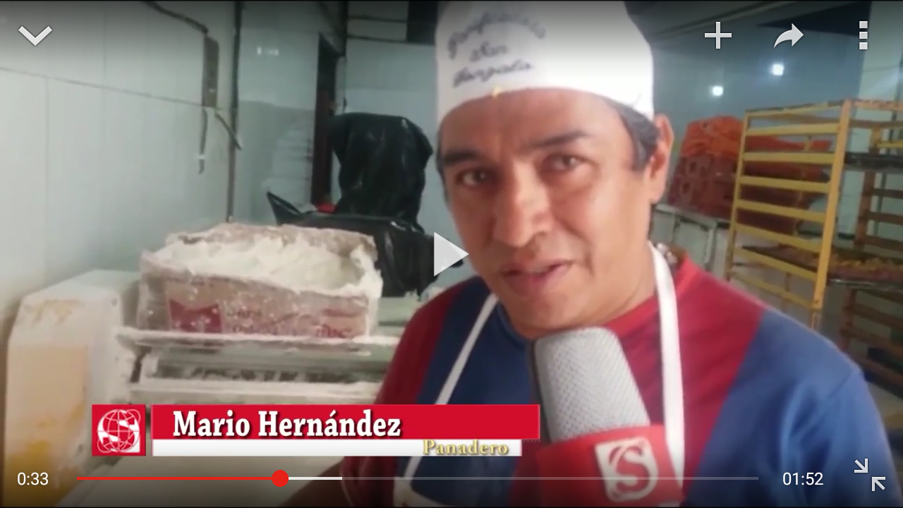 MARIO HERNANDEZ ORGULLOSO PANADERO DE PROFESIÓN.