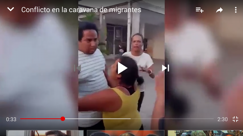 CONFLICTO EN LA CARAVANA DE MIGRANTES EN IRAPUATO