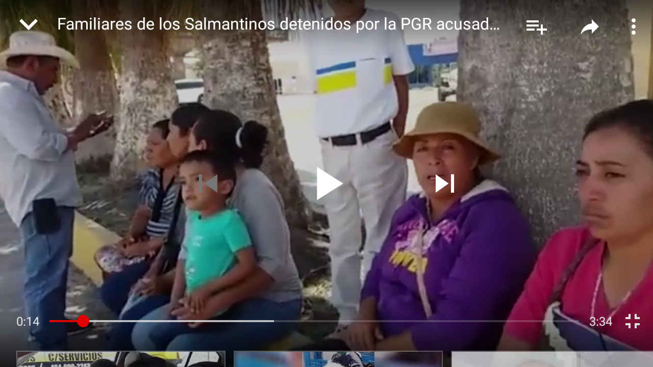 ANTE IRREGULARIDADES, FAMILIARES DE SALMANTINOS DETENIDOS POR LA PGR, PIDEN APOYO