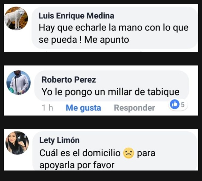 SE SOLIDARIZAN EN REDES SOCIALES Y ALGUNOS VECINOS CON SEXAGENARIA QUE FUE AFECTADA POR LAS LLUVIAS