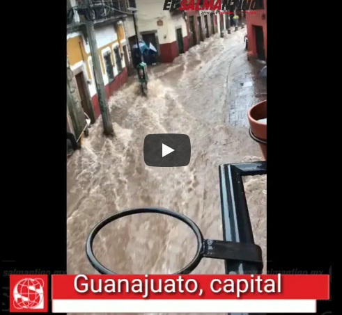 Se desborda Presa de La Olla en Guanajuato