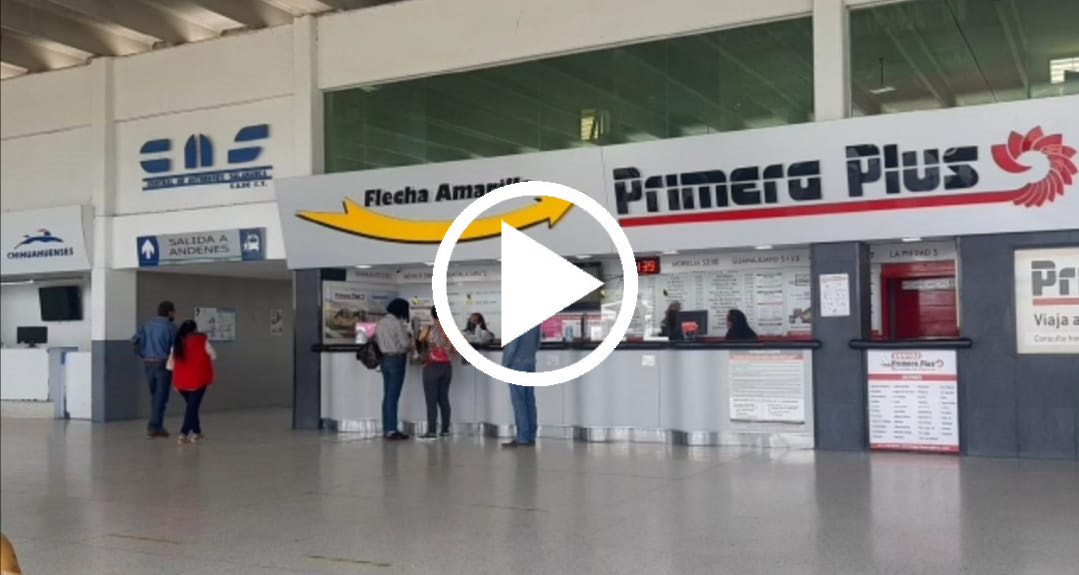 A LA BAJA AFLUENCIA DE PASAJEROS EN CENTRAL DE AUTOBUSES DE SALAMANCA.