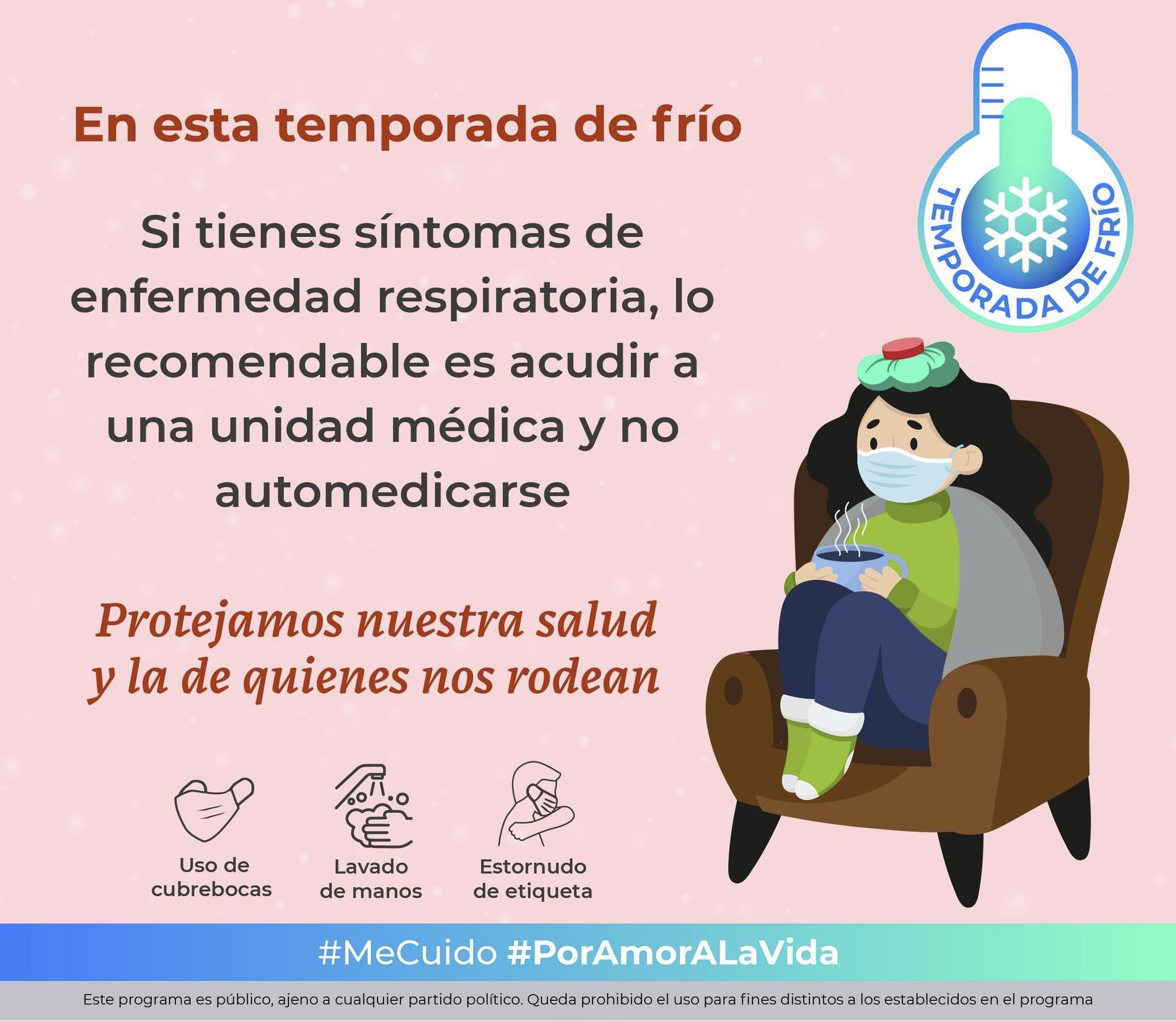 #Salud ¡CUÍDATE Y CONOCE MÁS SOBRE LA TEMPORADA DE FRÍO! ❄️ 🥶