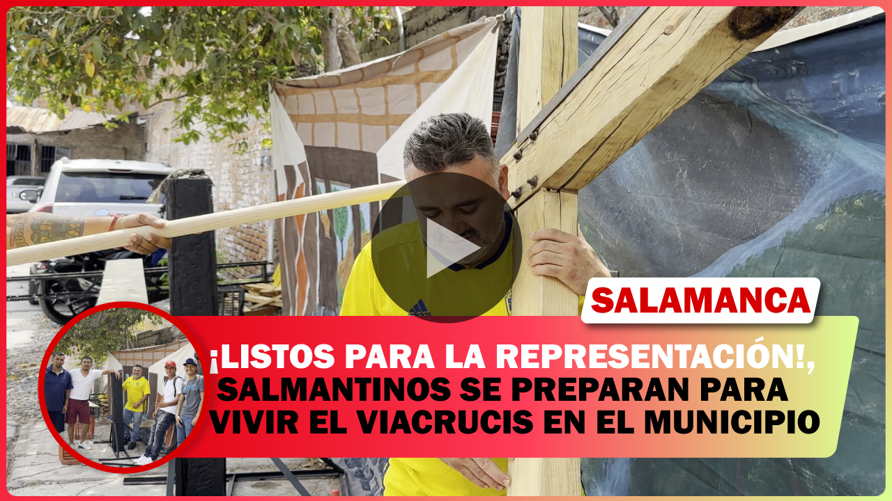 SALMANTINOS SE PREPARAN PARA VIVIR EL VIACRUCIS EN EL MUNICIPIO.