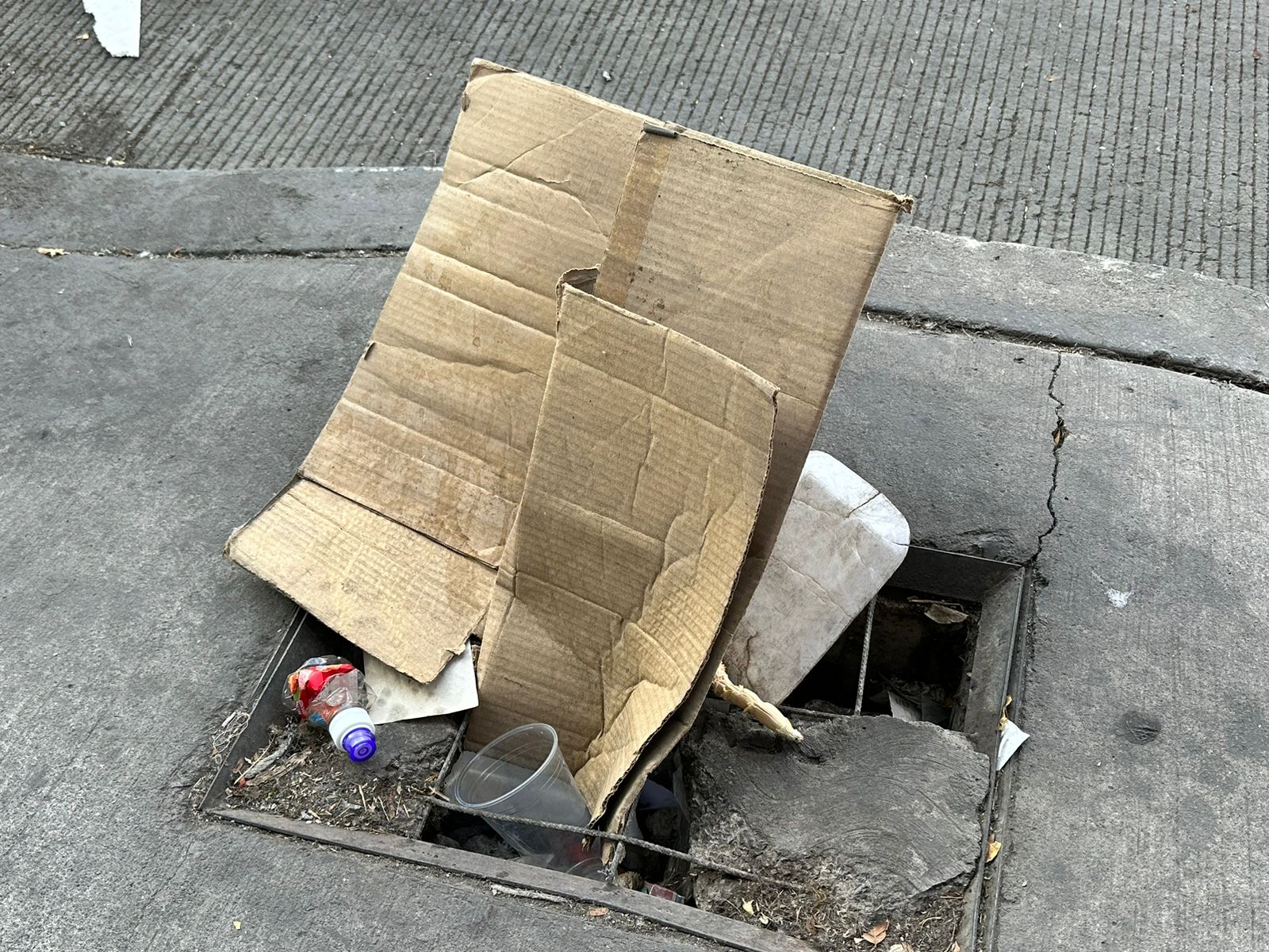 CIUDADANÍA CONVIERTE REGISTROS Y ALCANTARILLAS EN DEPÓSITOS DE BASURA.