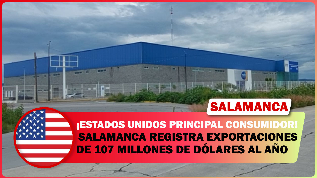 SALAMANCA REGISTRA EXPORTACIONES DE 107 MILLONES DE DÓLARES AL AÑO, ESTADOS UNIDOS PRINCIPAL CONSUMIDOR