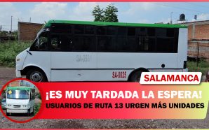 💥 USUARIOS DE RUTA 13 URGEN MÁS UNIDADES; LES MOLESTA…