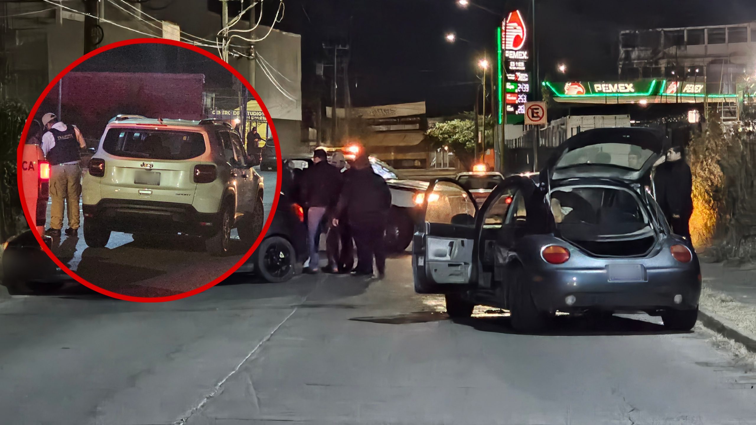 CHOQUE EN CALLE RAFAEL GARCILITA DEJA SOLO DAÑOS MATERIALES