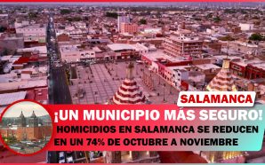 HOMICIDIOS EN SALAMANCA SE REDUCEN EN UN 74% DE OCTUBRE…