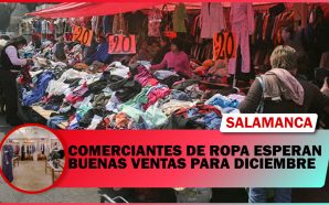 COMERCIANTES DE ROPA EN SALAMANCA ESPERAN BUENAS VENTAS PARA DICIEMBRE