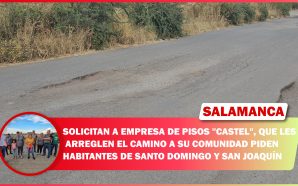 SOLICITAN A EMPRESA DE PISOS «CASTEL», ARREGLAR CAMINO A COMUNIDADES…