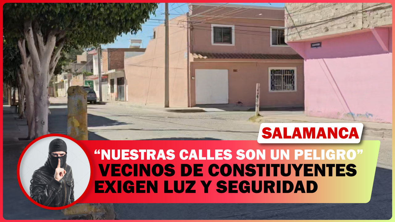 💡 🚓 VECINOS DE CONSTITUYENTES EXIGEN LUZ Y SEGURIDAD: “NUESTRAS CALLES SON UN PELIGRO”