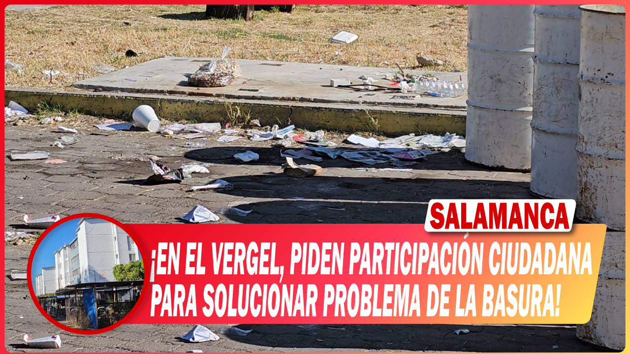 EN COLONIA EL VERGEL, PIDEN PARTICIPACIÓN CIUDADANA PARA SOLUCIONAR PROBLEMA DE LA BASURA