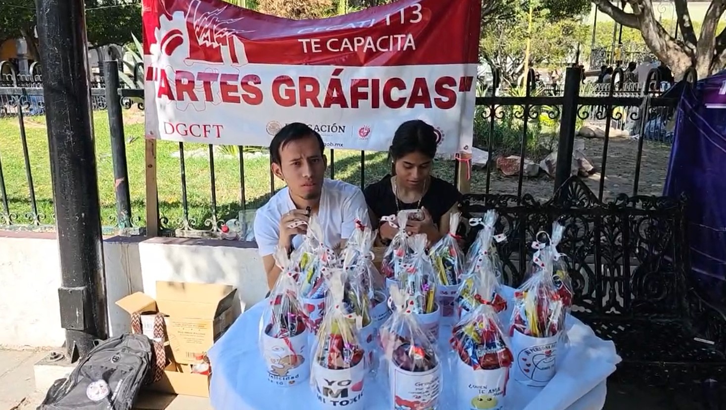 ESTUDIANTES CON DISCAPACIDAD DEL CECATI 113 VENDERÁN REGALOS PARA EL 14 DE FEBRERO EN SALAMANCA