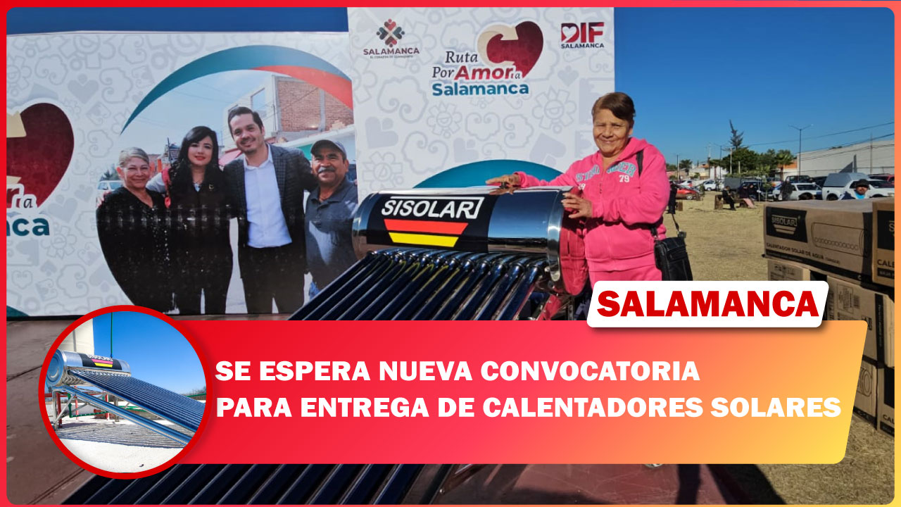 #Salamanca SE ESPERA NUEVA CONVOCATORIA PARA ENTREGA DE CALENTADORES SOLARES