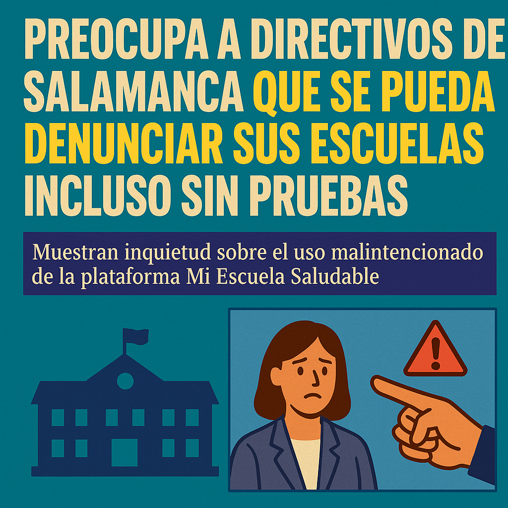 #Salamanca PREOCUPA A DIRECTIVOS DE EL USO MALINTENCIONADO DE LA PLATAFORMA “MI ESCUELA SALUDABLE”