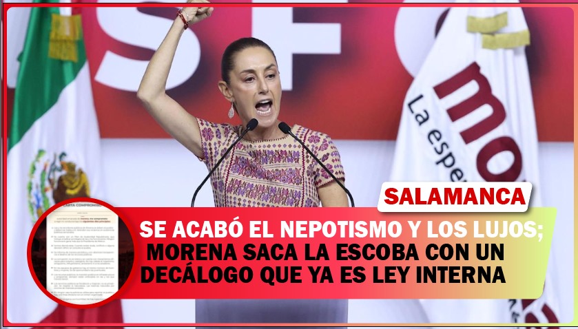 🚨🚨🔴 SE ACABÓ EL NEPOTISMO Y LOS LUJOS; MORENA SACA LA ESCOBA CON UN DECÁLOGO QUE YA ES LEY INTERNA
