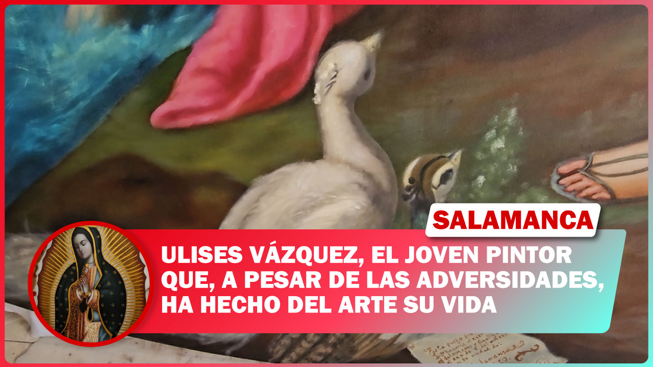 #Salamanca ULISES VÁZQUEZ, EL JOVEN PINTOR QUE, A PESAR DE LAS ADVERSIDADES, HA HECHO DEL ARTE SU VIDA