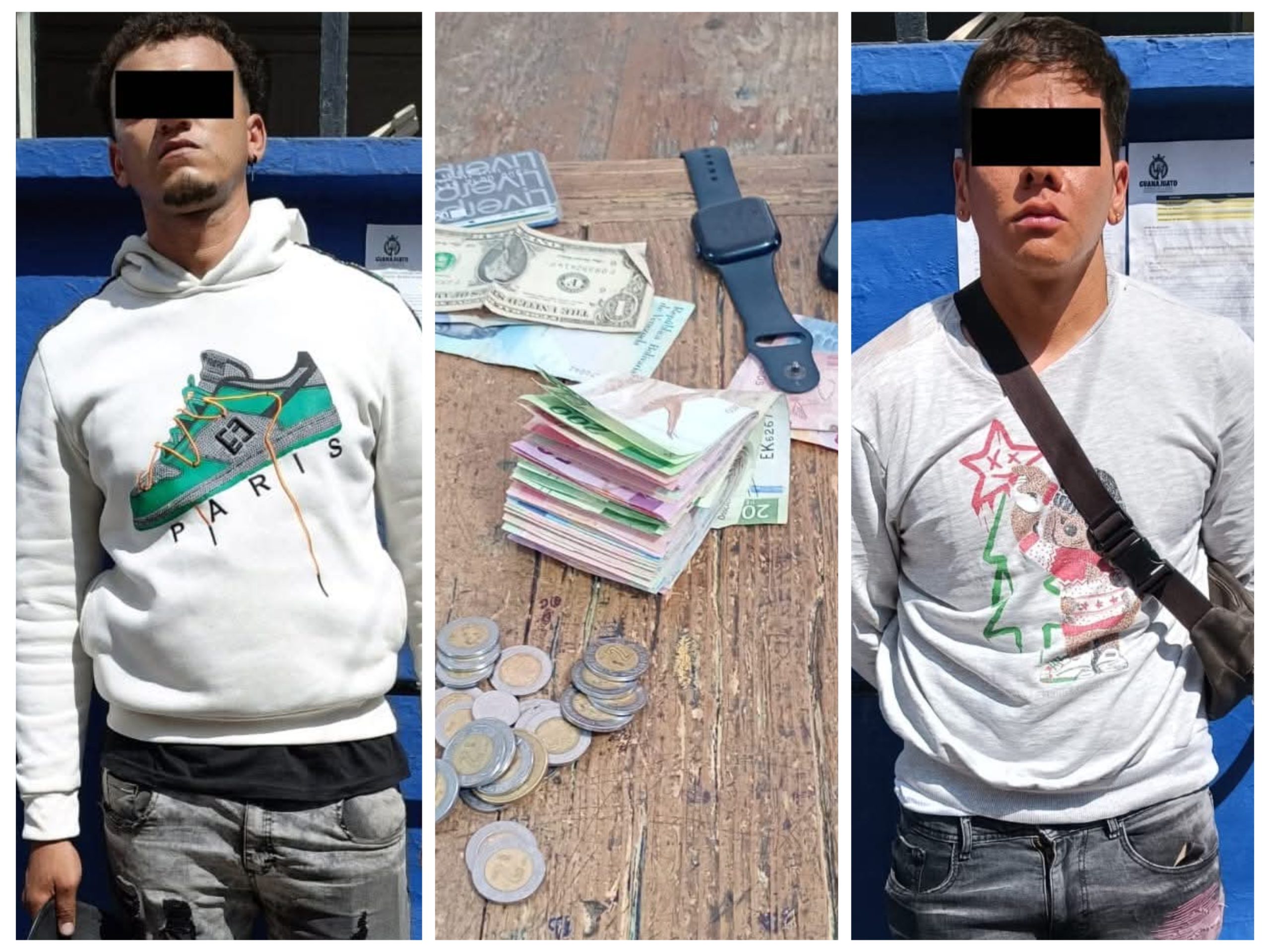 DETENCIÓN DE DOS HOMBRES POR AGRESIÓN A COMERCIANTES EN GUANAJUATO CAPITAL