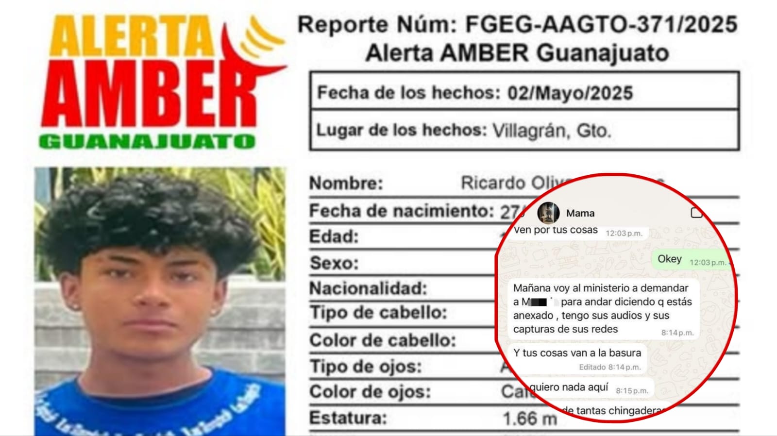 #Villagrán PIDEN SERIEDAD EN REPORTES DE PERSONAS DESAPARECIDAS TRAS CASO DE JOVEN QUE FUE CORRIDO DE SU CASA