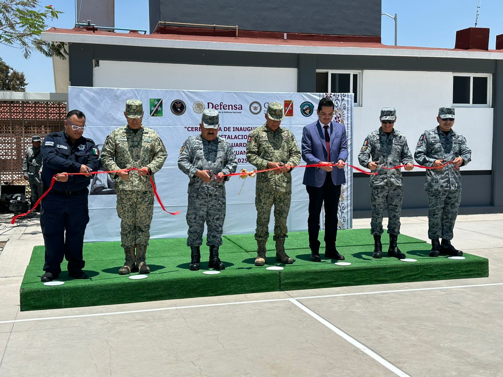 #Salamanca CON EL PROPÓSITO DE REFORZAR LA SEGURIDAD EN EL MUNICIPIO, INAUGURAN BASE DE LA GUARDIA NACIONAL EN LA COLONIA «EL OLIMPO»