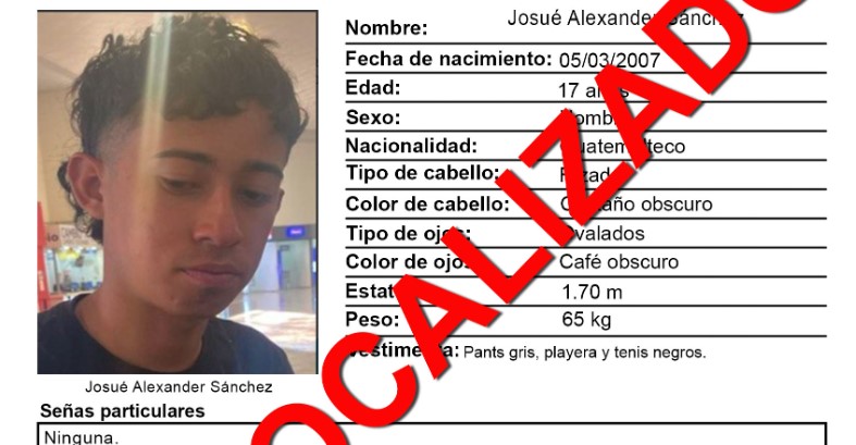 #GuanajuatoCapital DESACTIVAN ALERTA AMBER DE ALEXANDER DE 17 AÑOS. NO FUE LOCALIZADO