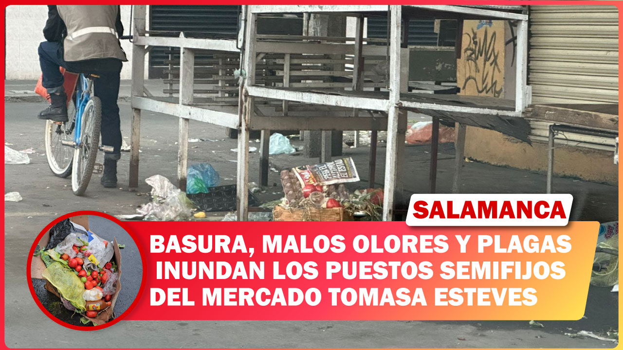 #Salamanca BASURA, MALOS OLORES Y PLAGAS INUNDAN LOS PUESTOS SEMIFIJOS DEL MERCADO TOMASA ESTEVES