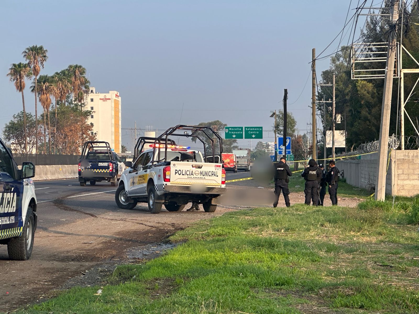 #Salamanca LO CALIZAN RESTOS EN CARRETERA CELAYA-SALAMANCA 