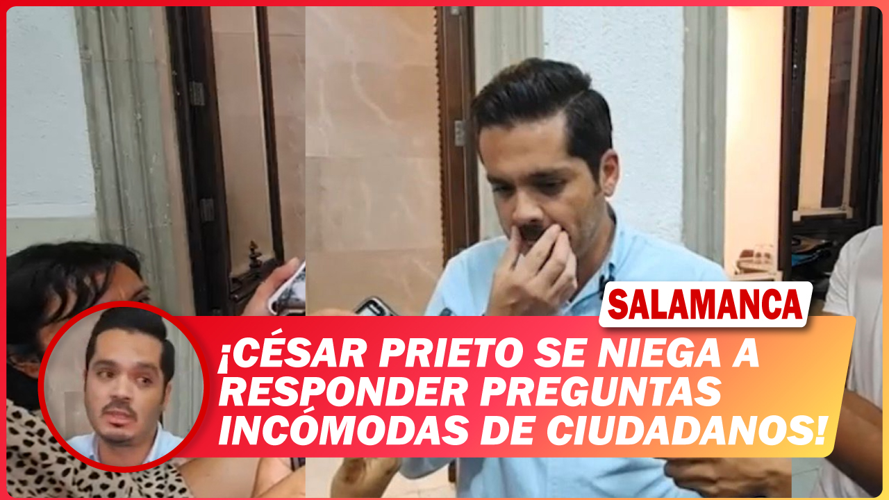 #Salamanca César Prieto se niega a responder preguntas incómodas de ciudadanos