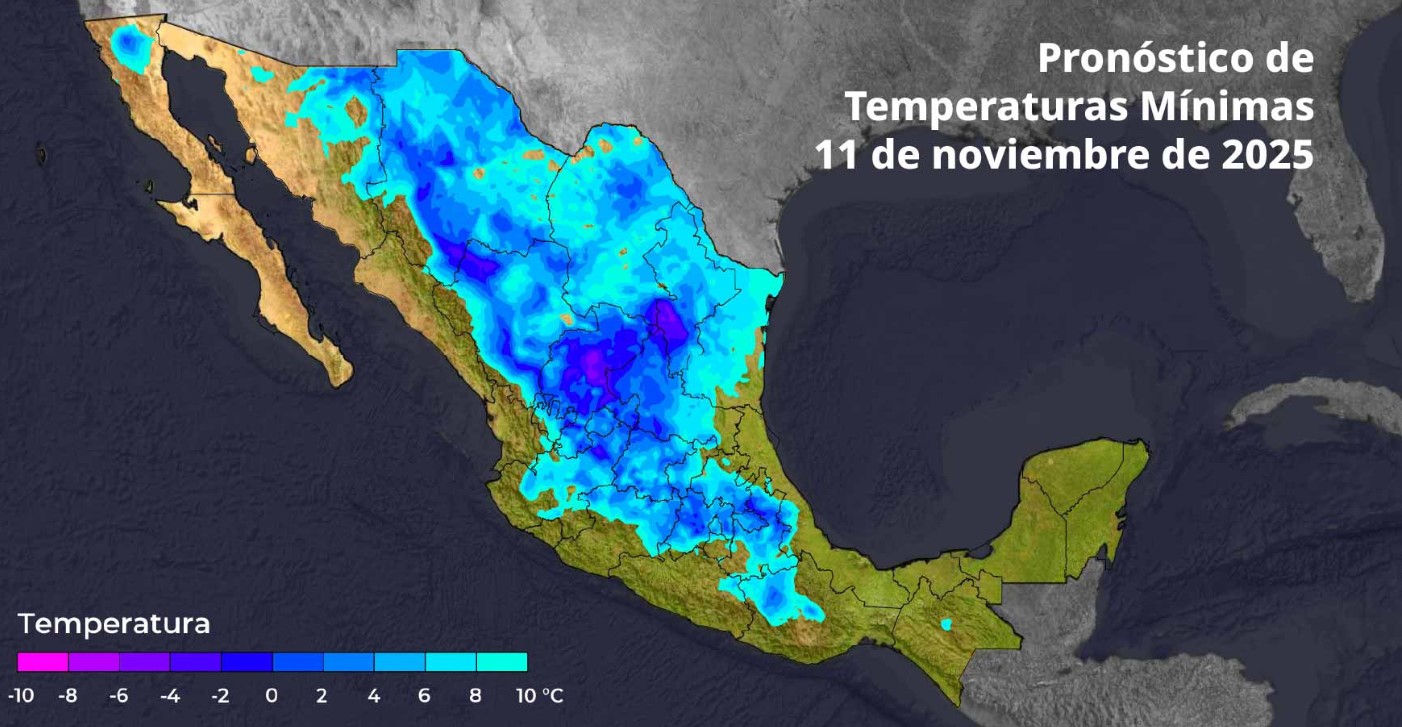 Frente Frío #13 pega con fuerza en #Salamanca, bajan temperaturas hasta 7°C.