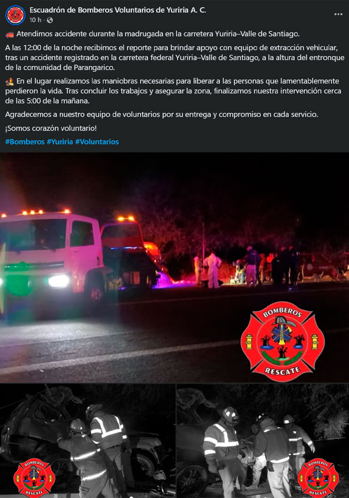 #Estatal Mueren dos agentes de la Guardia Nacional y un elemento de las FSPE en fatal accidente