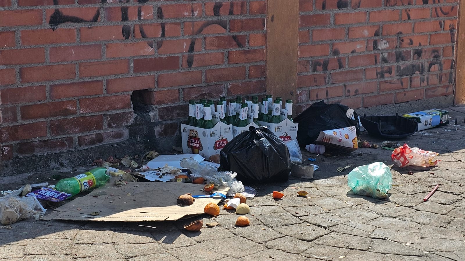 #Salamanca Jardín y calles del Centro amanecen llenas de basura en pleno inicio de temporada decembrina