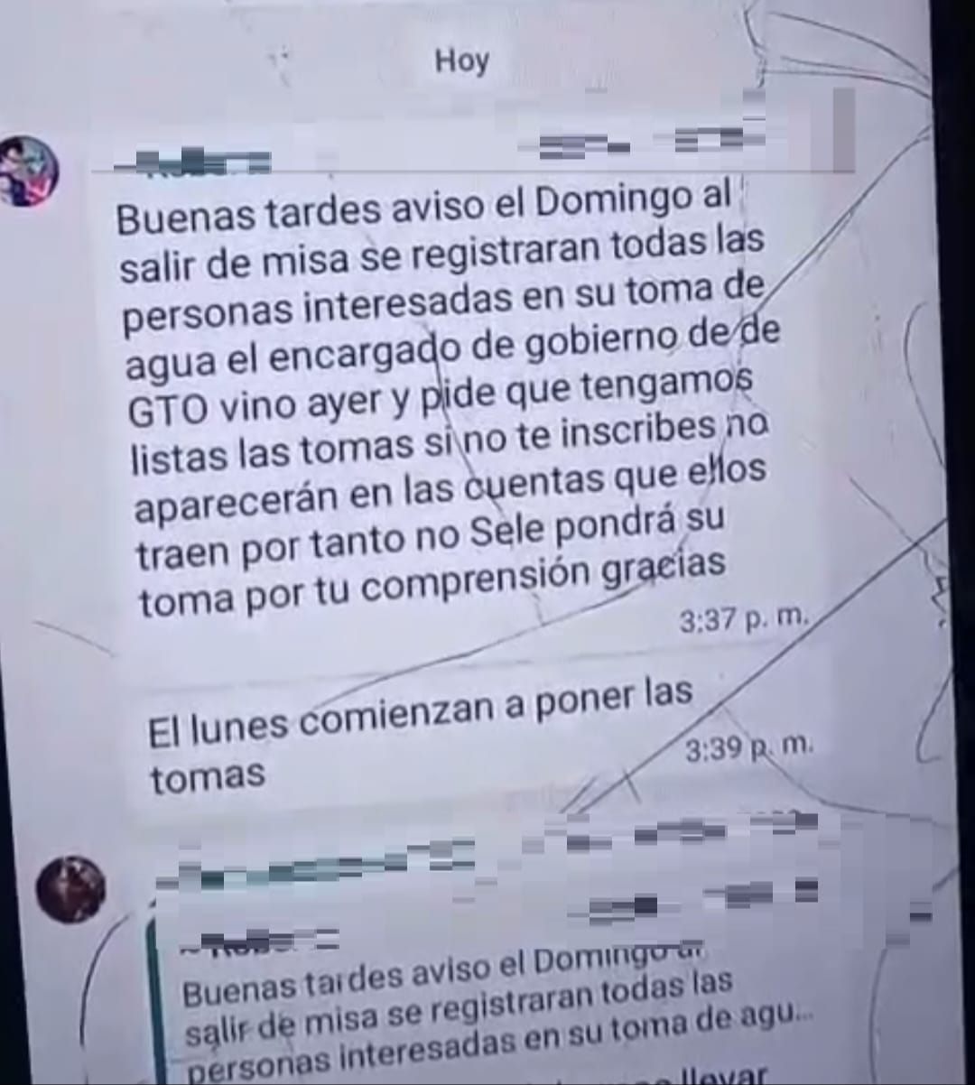 #Salamanca Vecinos de Los Cenizos denuncian condicionamiento del agua potable por parte del delegado de la comunidad