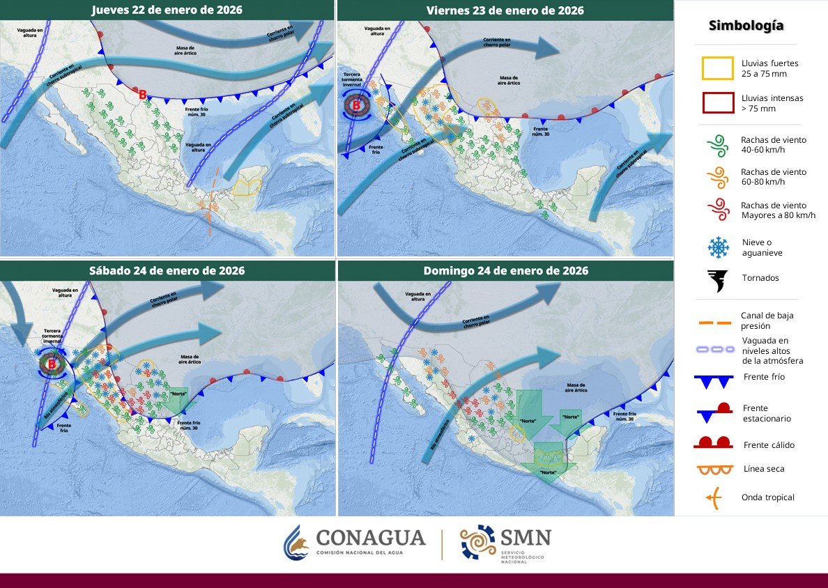 #Guanajuato Frente Frío #31 traerá consigo un fin de semana helado con temperaturas mínimas de 0 a 2 °C