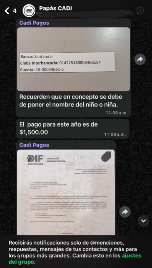 ¿Guardería pública con precio privado? DIF #Salamanca impone alza del 46% en mensualidad de CADI y desata inconformidad