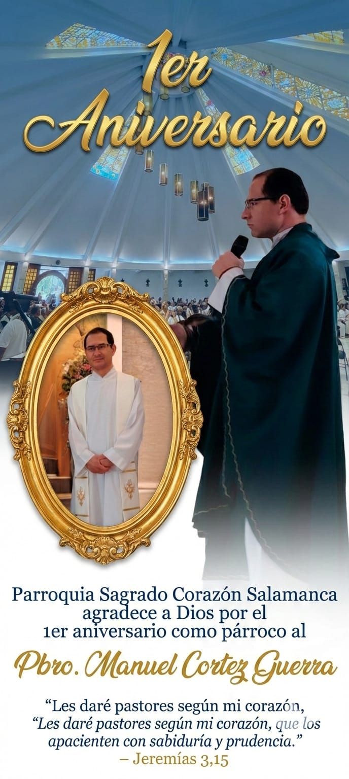 #Salamanca Reconocen al Padre Manuel Cortez por su servicio en la Parroquia del Sagrado Corazón de Jesús