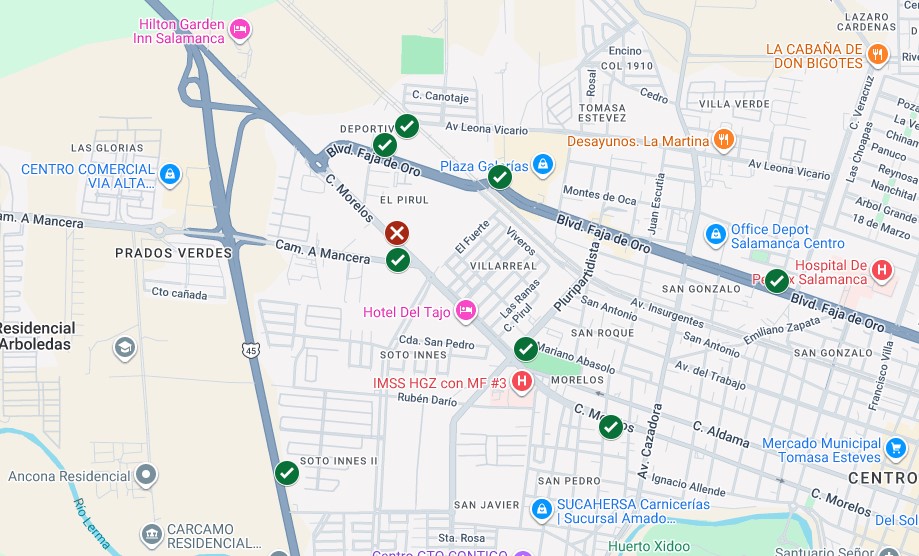 Solo una de las 35 estaciones de gasolina en #Salamanca no cumple con el costo debajo de los 24 pesos por litro