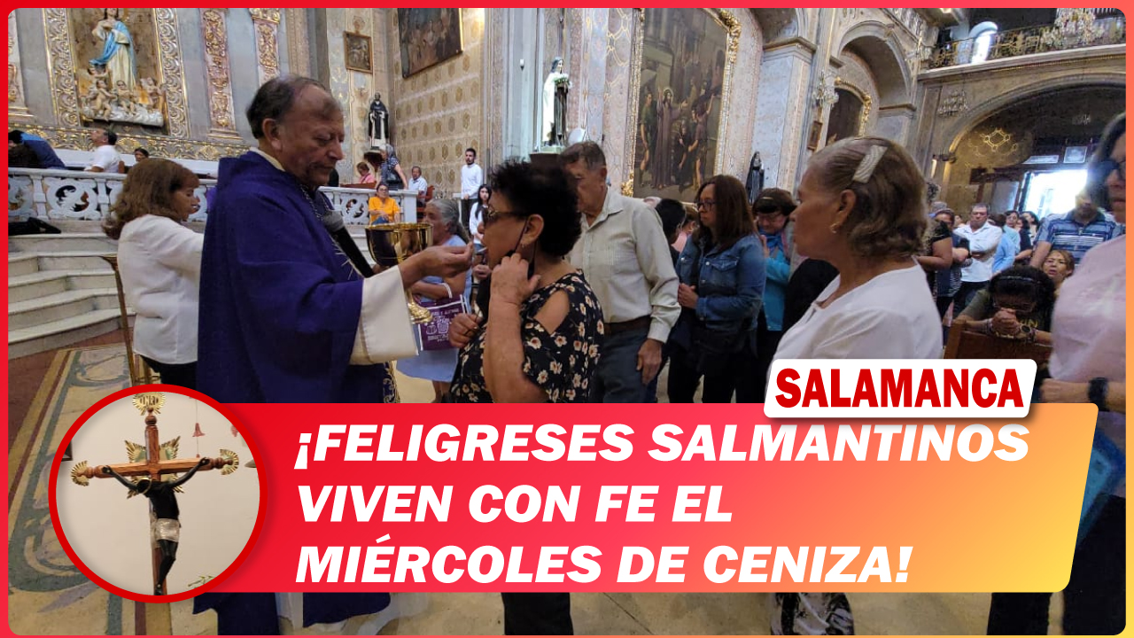 Feligreses salmantinos viven con fe el Miércoles de Ceniza