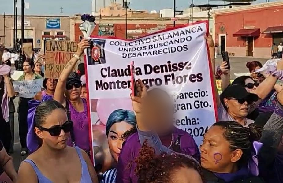 Localizan sin vida a Claudia Denisse, mujer desaparecida en #Villagrán. Su madre participó en la marcha salmantina del 8M para pedir justicia