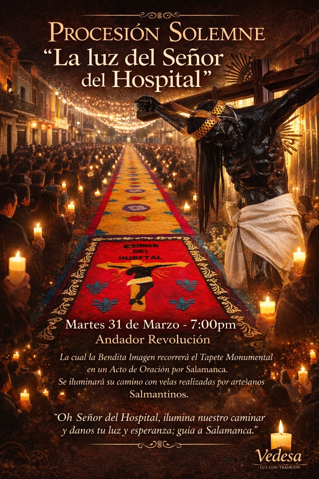 #Salamanca Esta Semana Santa vivirá histórico tapete monumental y doble procesión del Cristo Negro