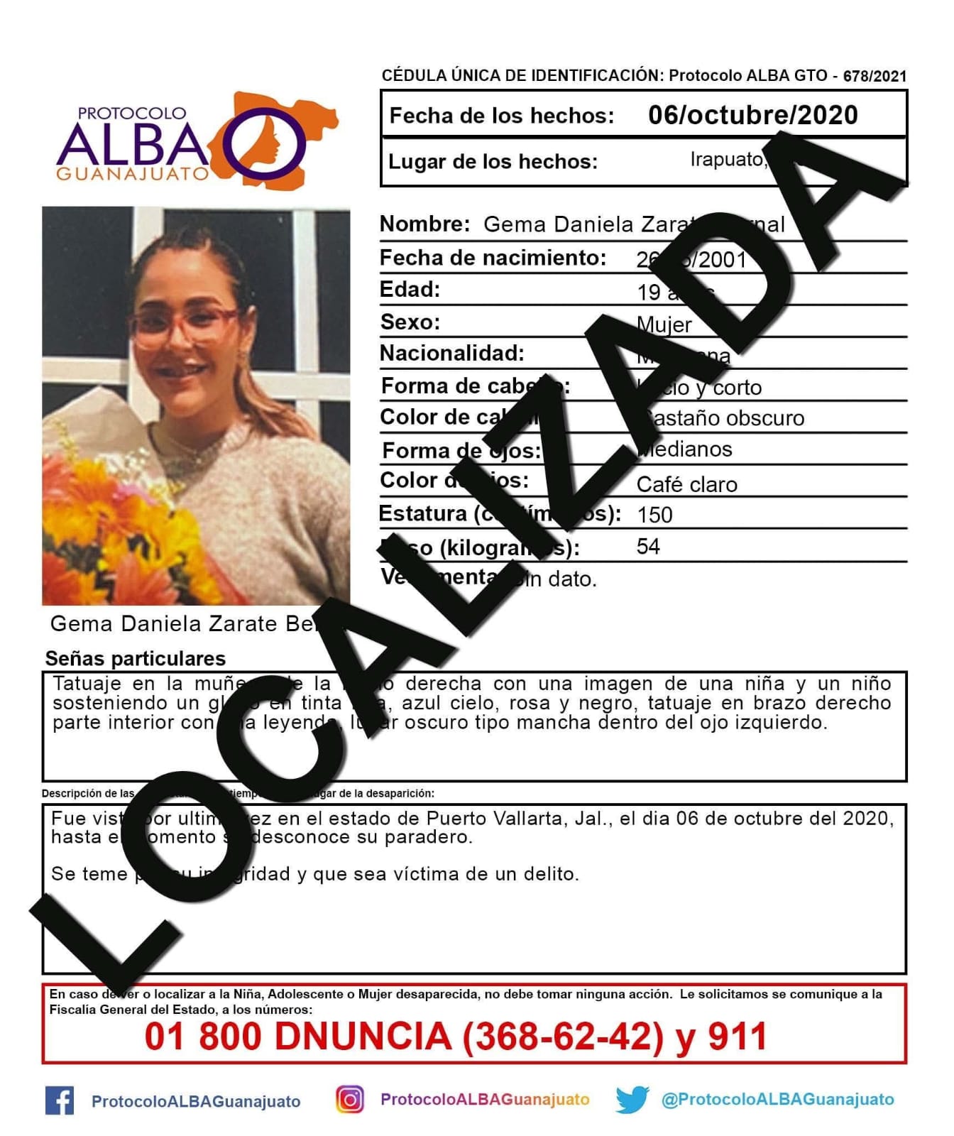 #Irapuato #PuertoVallarta A casi seis años de su búsqueda desactivan protocolo alba de jovencita vallartense desaparecida en Irapuato 