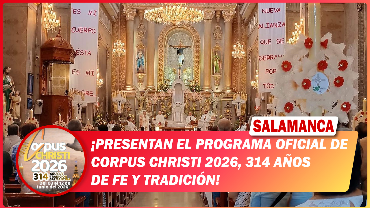 #Salamanca Presentan el programa oficial de Corpus Christi 2026, 314 años de fe y tradición