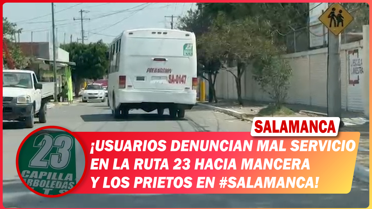 Usuarios denuncian mal servicio en la ruta 23 hacia Mancera y Los Prietos en #salamanca